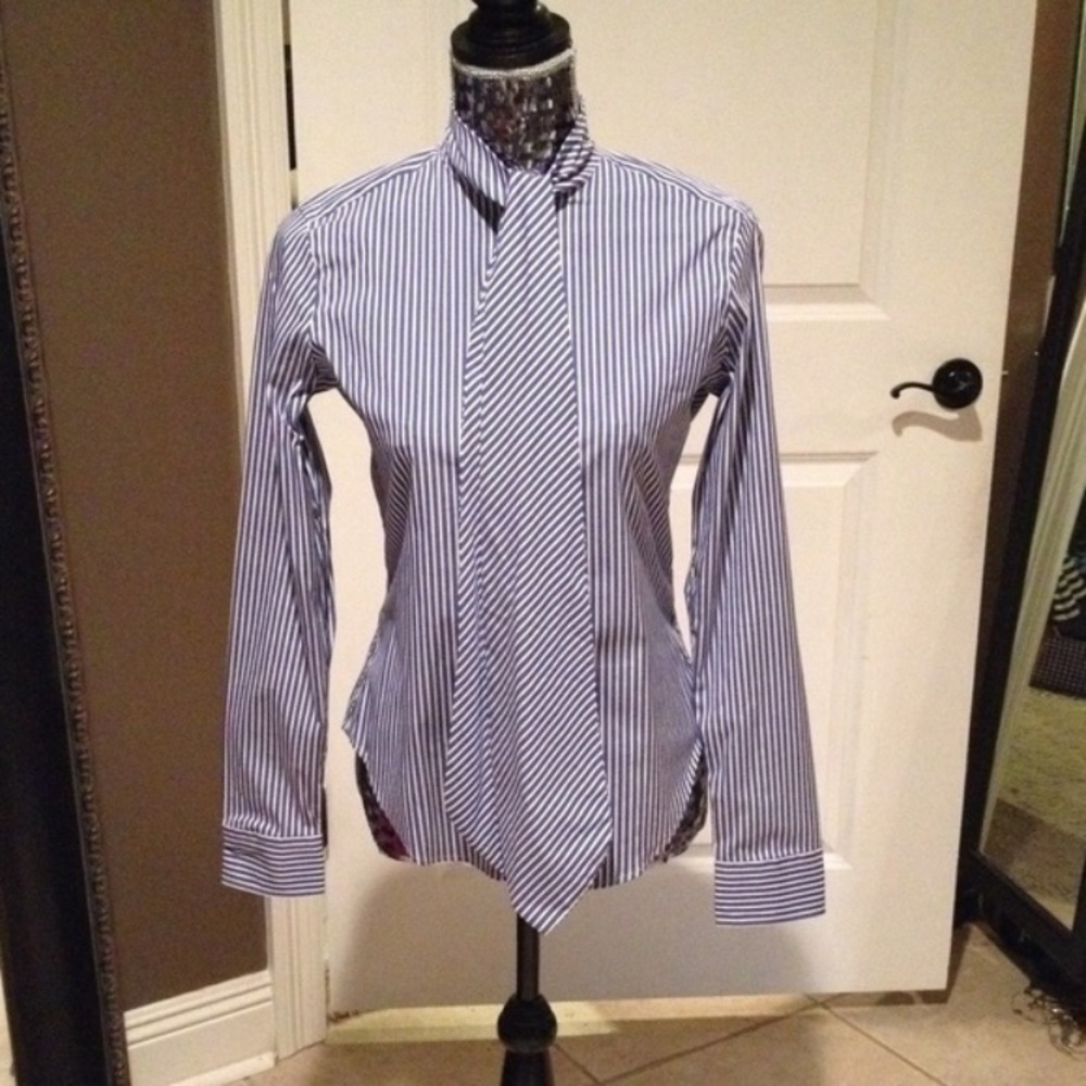 Tie Front button down shirt